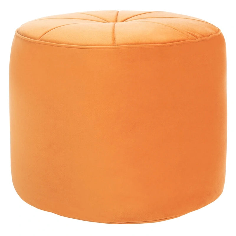 Pouf cylindrique en velours