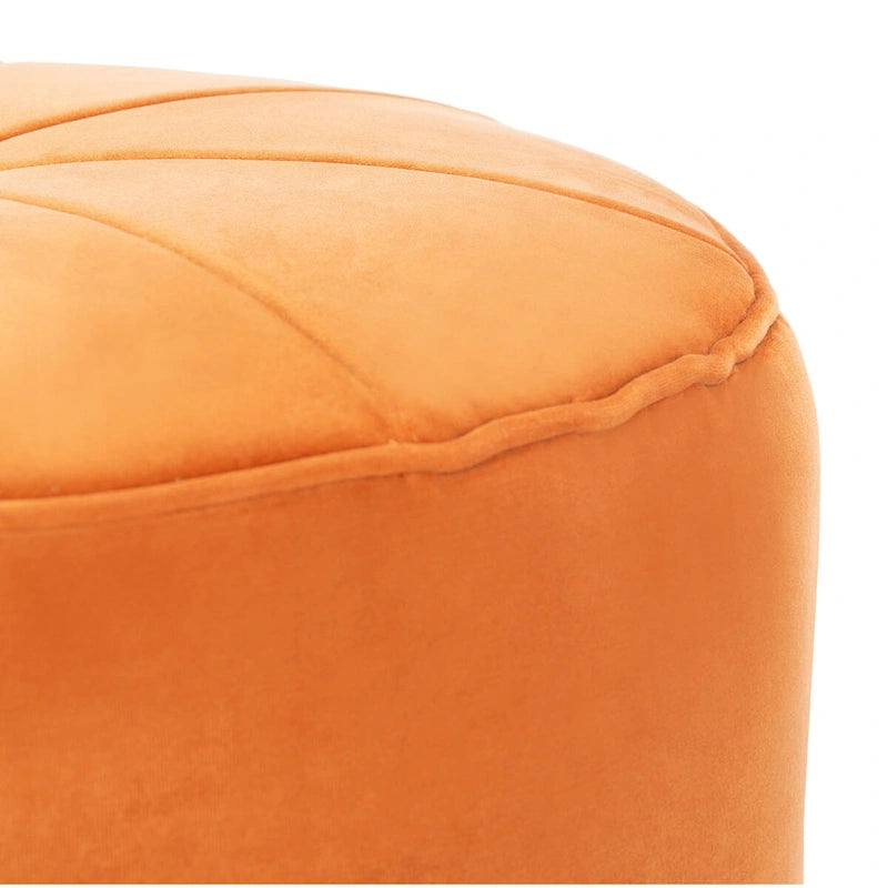 Pouf cylindrique en velours