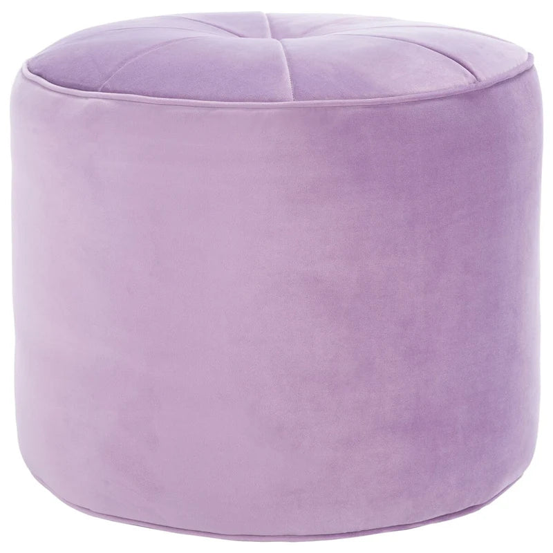 Pouf cylindrique en velours