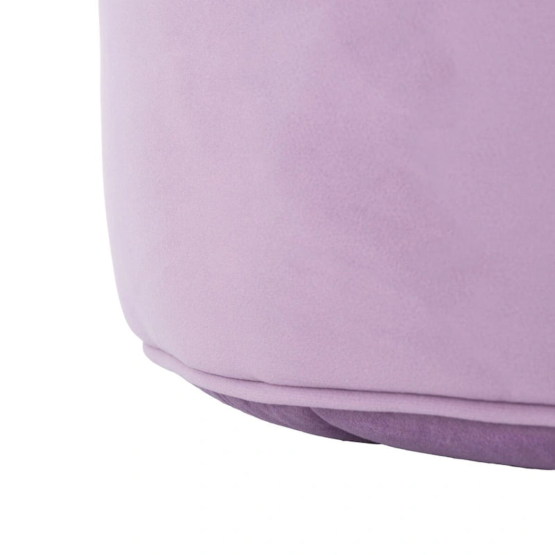 Pouf cylindrique en velours