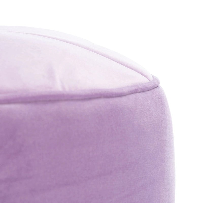 Pouf cylindrique en velours