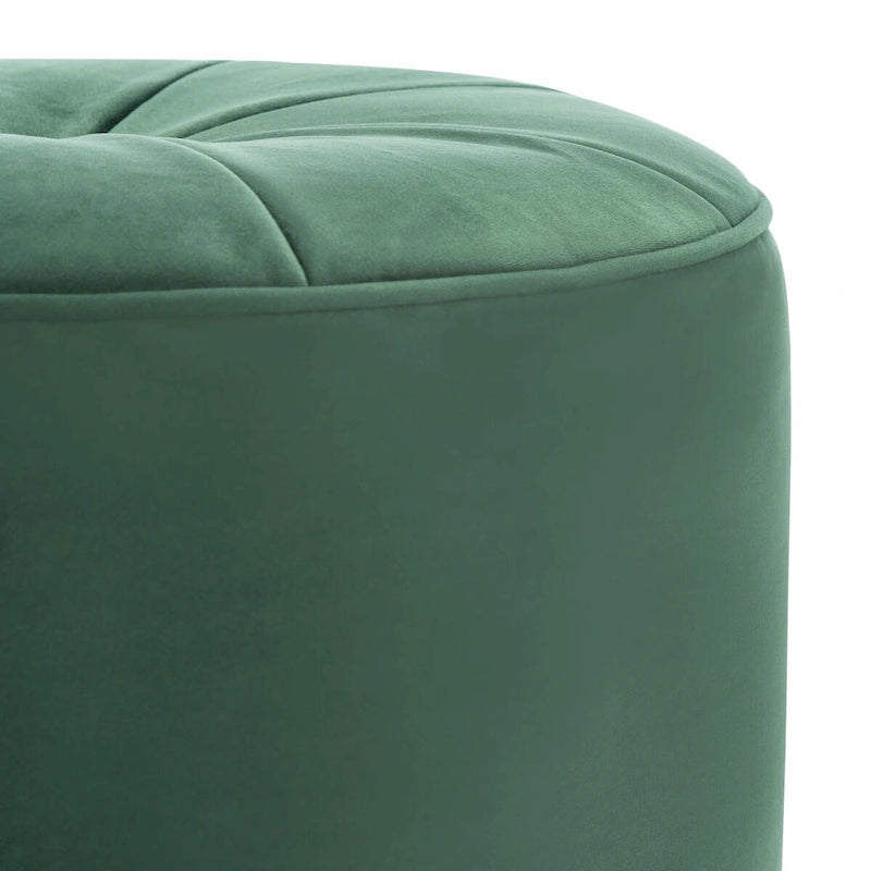 Pouf cylindrique en velours