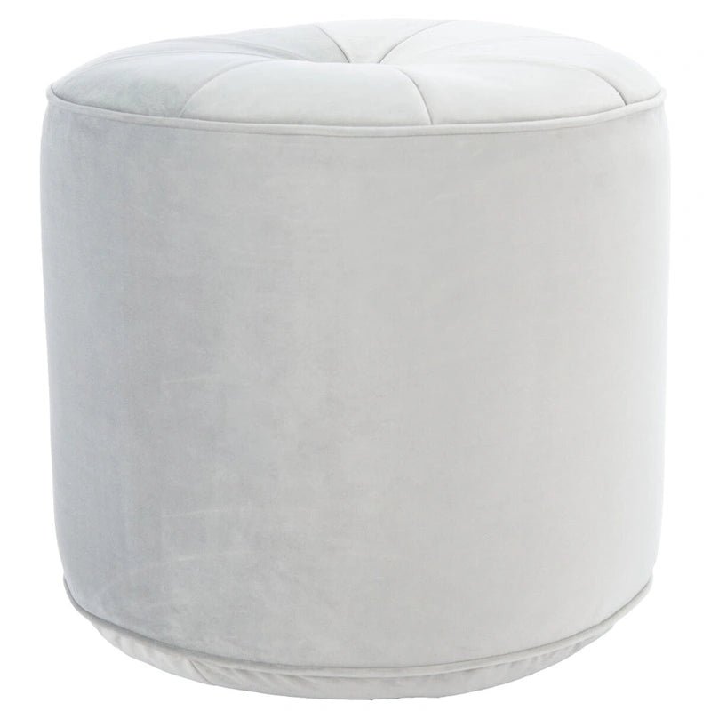 Pouf cylindrique en velours