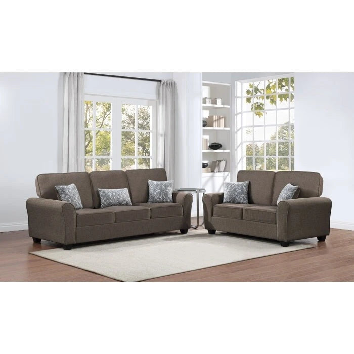 Ensemble de canapé en tissu comprenant les coussins