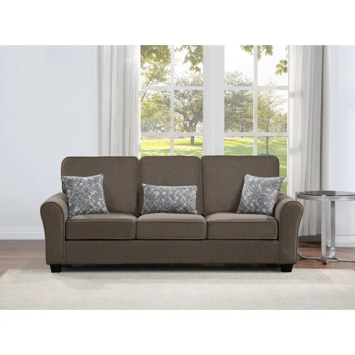 Ensemble de canapé en tissu comprenant les coussins