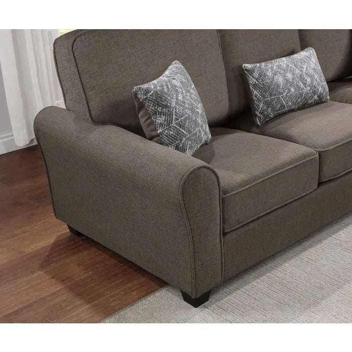 Ensemble de canapé en tissu comprenant les coussins