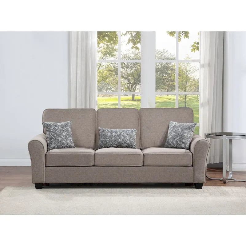 Ensemble de canapé en tissu comprenant les coussins