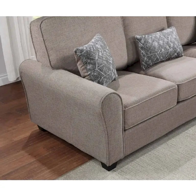 Ensemble de canapé en tissu comprenant les coussins