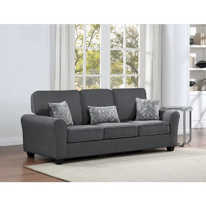 Ensemble de canapé en tissu comprenant les coussins