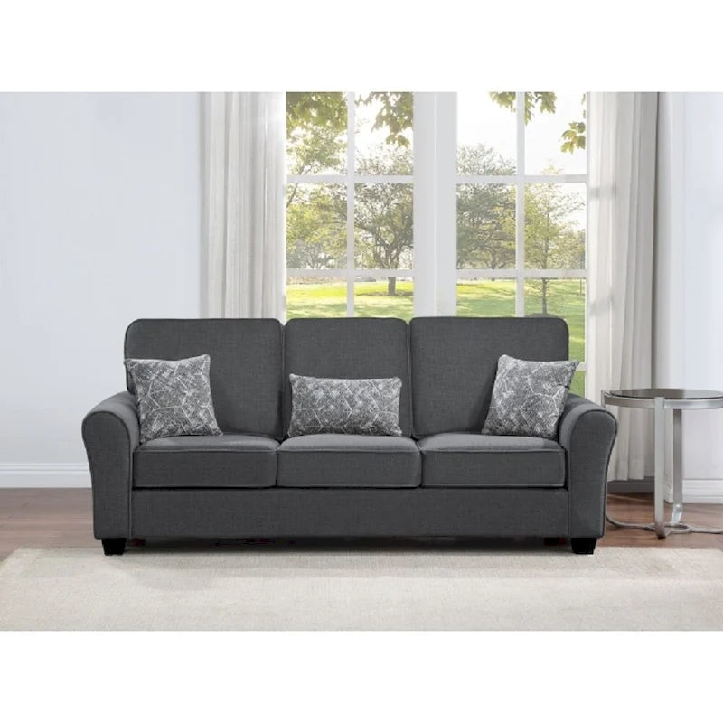 Ensemble de canapé en tissu comprenant les coussins