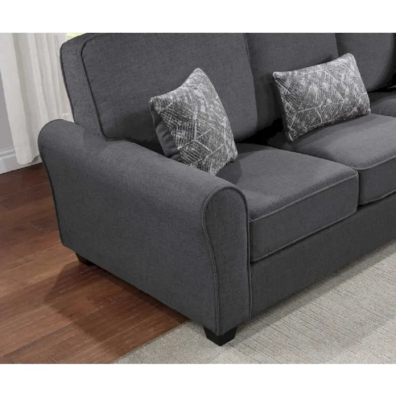 Ensemble de canapé en tissu comprenant les coussins