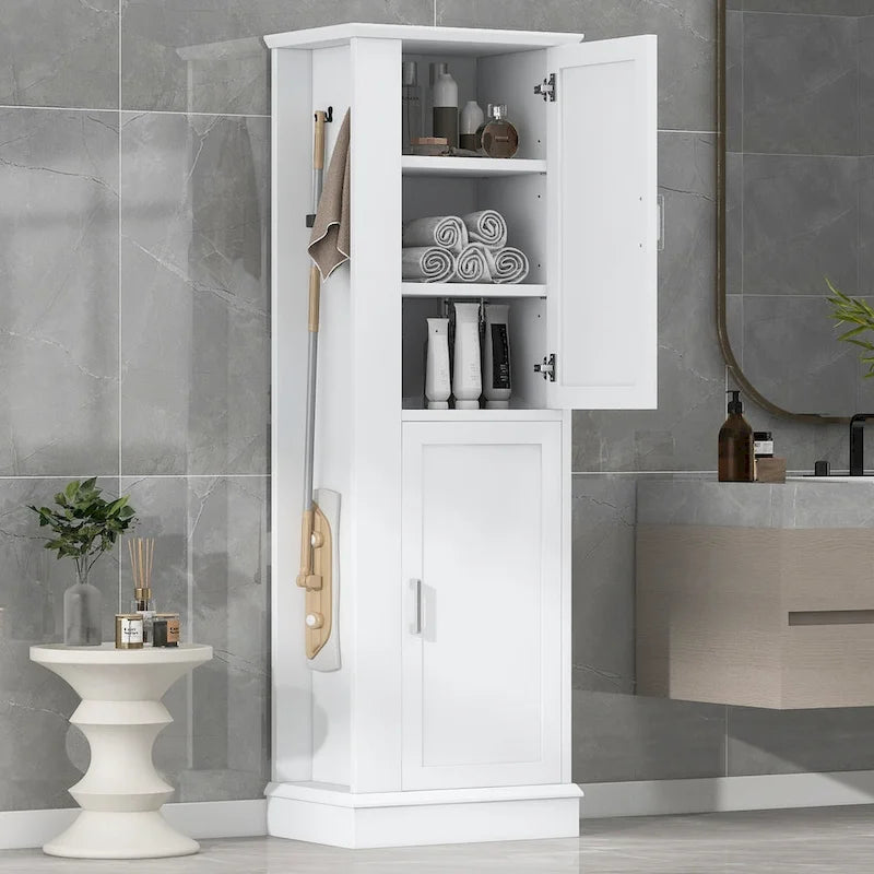 Armoires de salle de bain hautes, armoires autoportantes