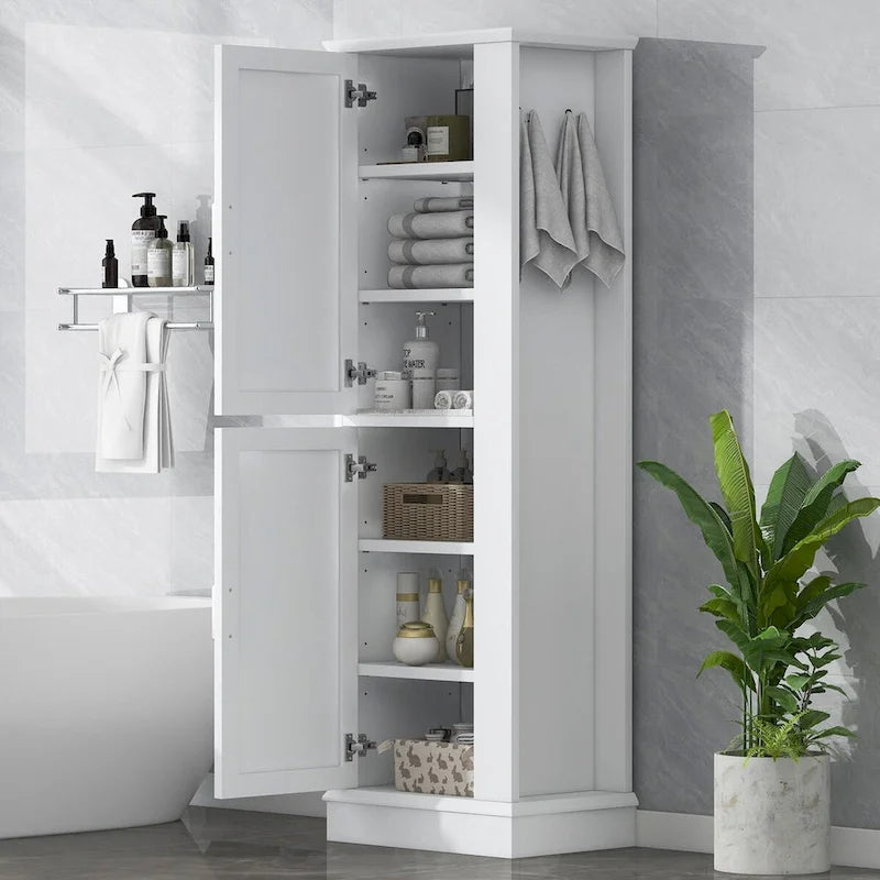Armoires de salle de bain hautes, armoires autoportantes