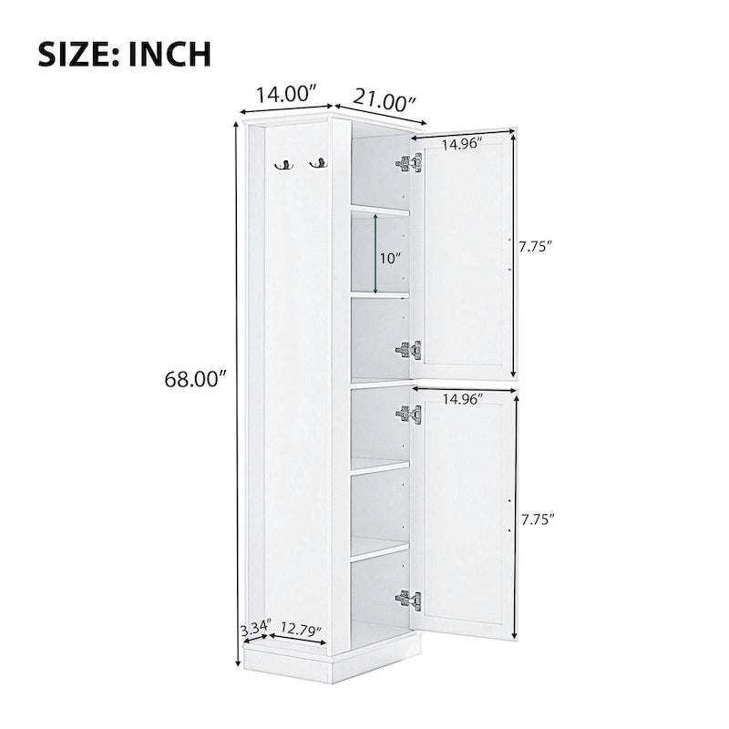 Armoires de salle de bain hautes, armoires autoportantes