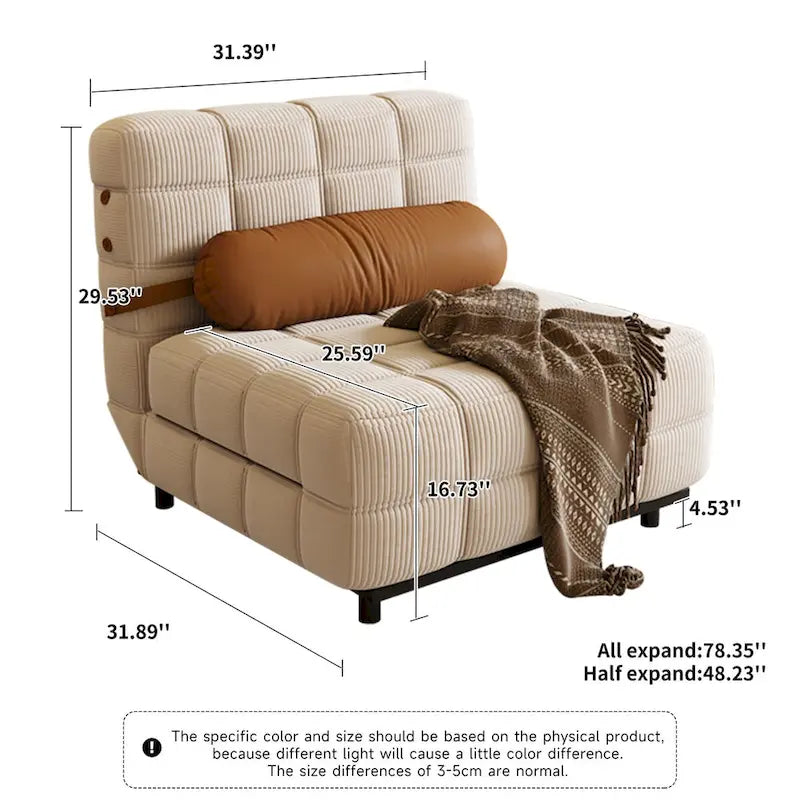 Fauteuil-lit convertible