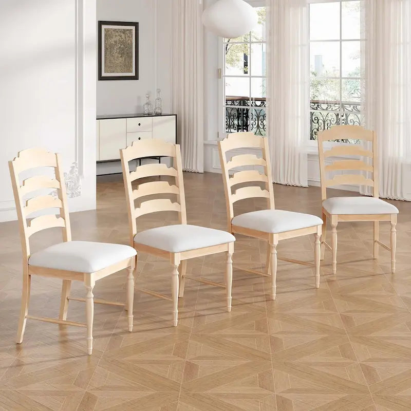 Chaise de salle à manger tapissée style rétro traditionnel