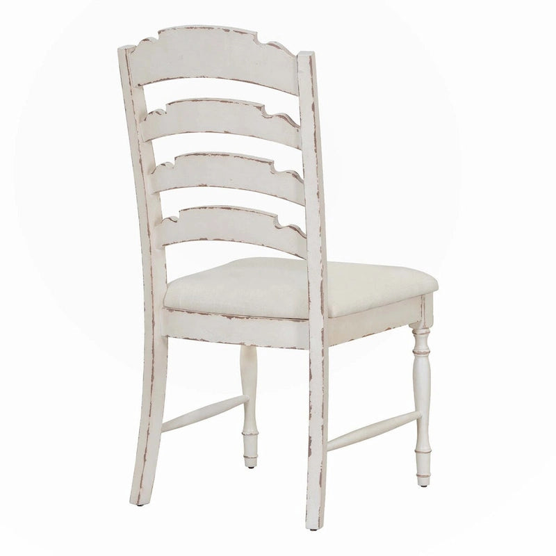 Chaise de salle à manger tapissée style rétro traditionnel