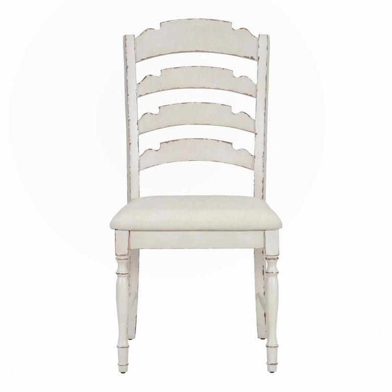 Chaise de salle à manger tapissée style rétro traditionnel
