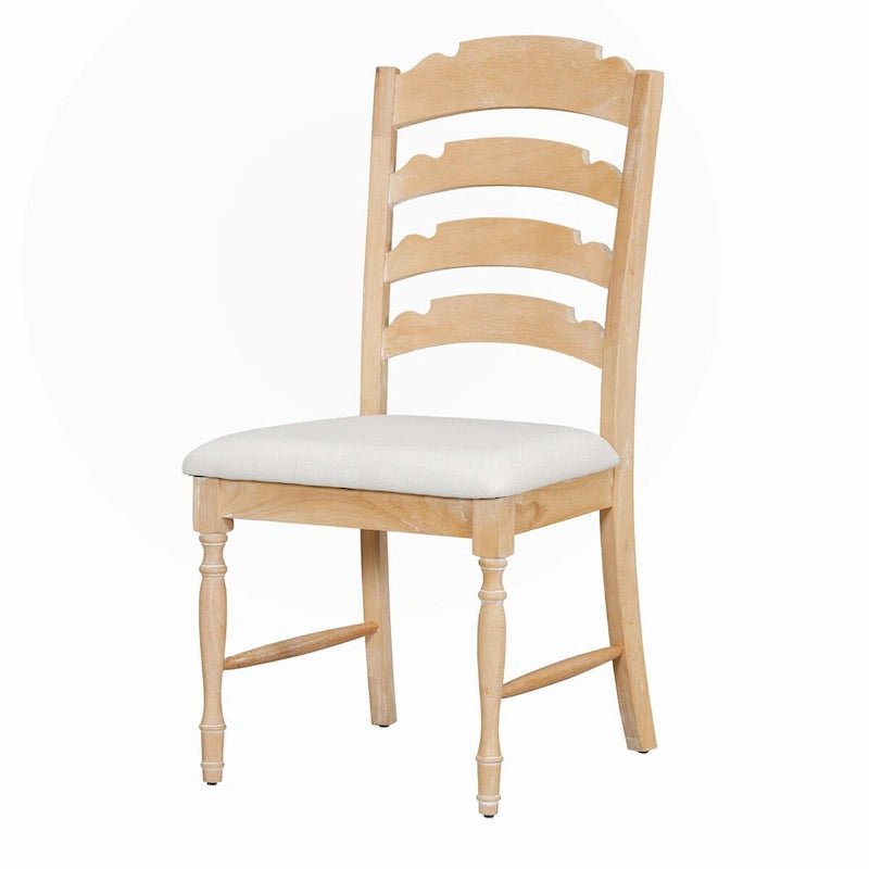 Chaise de salle à manger tapissée style rétro traditionnel