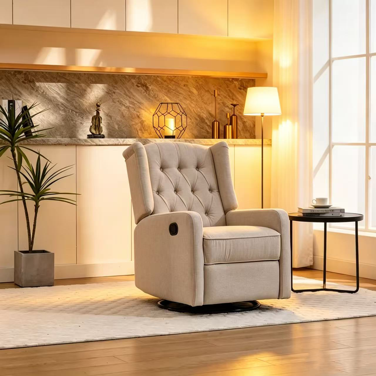 Fauteuil de relaxation multi-positions inclinable à 360 degrés